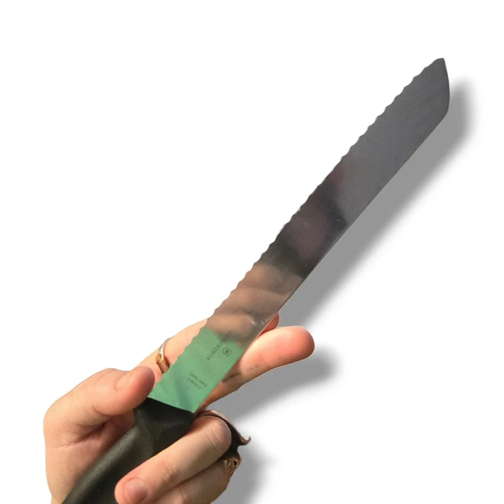 Victorinox Serrated 8 Inch Blade Bread Knife Kitchen Black Swiss Made‎ 6.8633.21